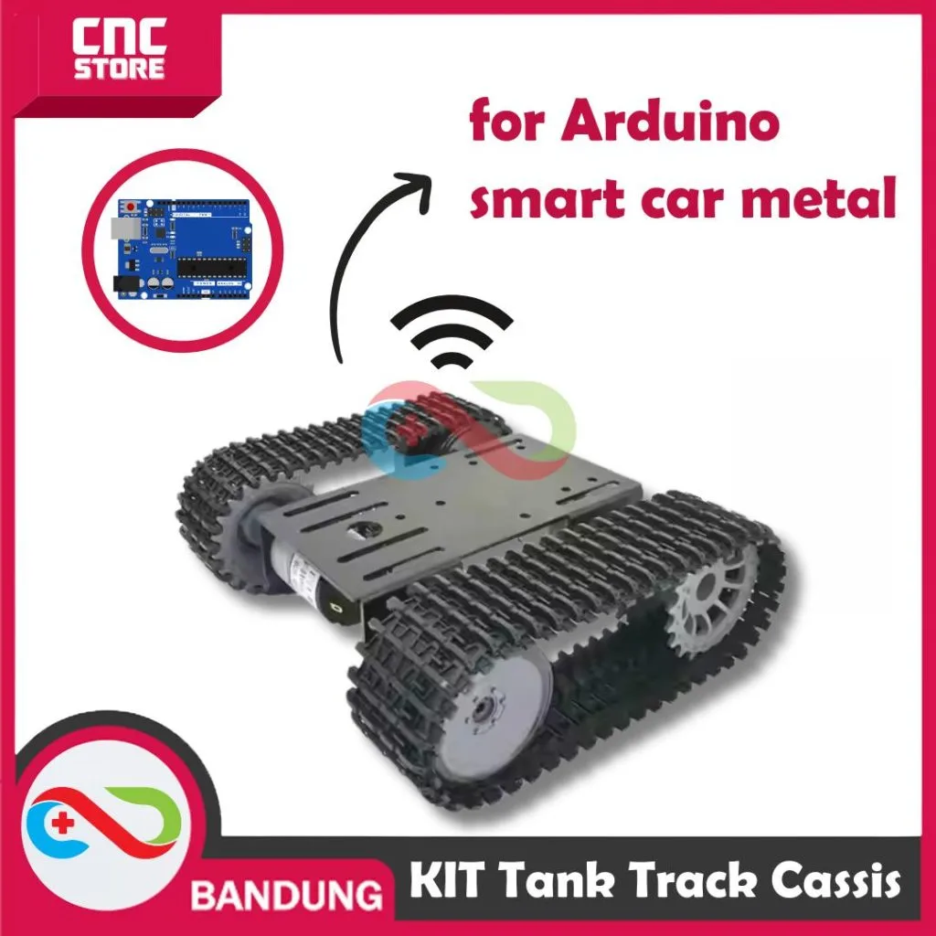 Robot tank track chassis smart car double-layer mobile