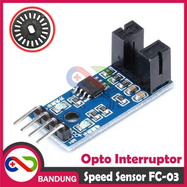 FC-03 IR INFRARED SPEED KECEPATAN SENSOR PHOTO OPTO INTERRUPTOR 4 PIN LM393 MODULE