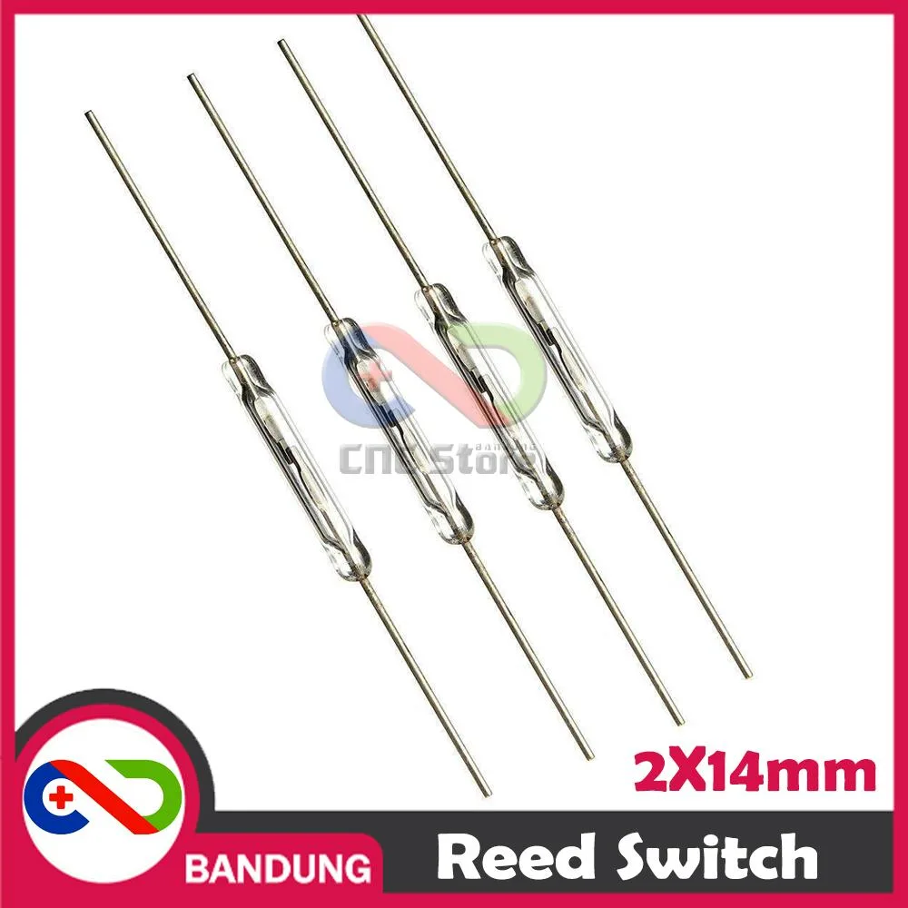 REED SWITCH 2X14MM GLASS MAGNETIC MAGNETRON DETECTOR SAKLAR SENSOR N/O NO