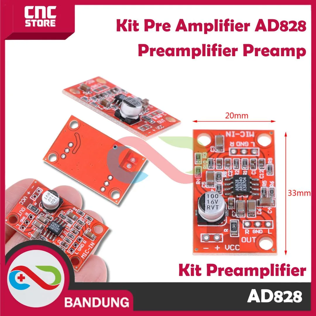 Kit Pre Amplifier AD828 Preamplifier Preamp