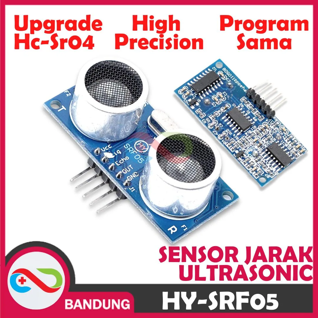 HY-SRF05 SRF05 ULTRASONIC SENSOR JARAK 5 PIN MODULE REPLACE HC-SR04
