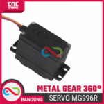 Motor Servo MG996R 360 Derajat – Metal Gear Continuous Servo untuk Arduino dan Robotika - Gambar 5