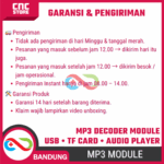 MP3 Decoder Player Module Micro USB TF Card – Modul Audio MP3 Player - Gambar 6