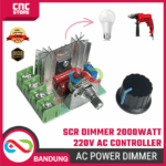 SCR Dimmer 220V 2000W – Modul Pengatur Kecepatan Motor & Intensitas Lampu AC 220VAC
