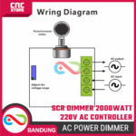 SCR Dimmer 220V 2000W – Modul Pengatur Kecepatan Motor & Intensitas Lampu AC 220VAC - Gambar 3