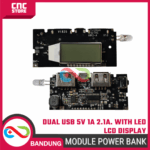 DUAL USB 5V 1A 2.1A MOBILE POWER BANK 18650 MODULE LED LCD DISPLAY - Gambar 4