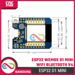 ESP32 WEMOS D1 MINI WiFi Bluetooth Development Board + Pin Header - Gambar 2