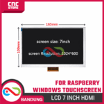 LCD 7 Inch Hdmi For Raspberry Pi And Windows Capacitive Touchscreen Ips – Layar penampil informasi - Gambar 2