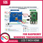 LCD 7 Inch Hdmi For Raspberry Pi And Windows Capacitive Touchscreen Ips – Layar penampil informasi - Gambar 3