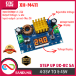 DC-DC Step Up Modul XH-M411 5A – Boost Converter 4-35V ke 45V Digital Display