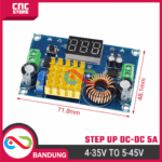 DC-DC Step Up Modul XH-M411 5A – Boost Converter 4-35V ke 45V Digital Display - Gambar 2
