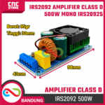 Irs2092 Amplifier Class D 500W Mono Irs2092S 500W Class D Amplifier – Komponen pendukung proyek - Gambar 2