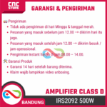 Irs2092 Amplifier Class D 500W Mono Irs2092S 500W Class D Amplifier – Komponen pendukung proyek - Gambar 6