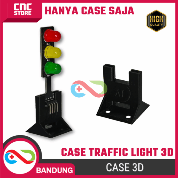 3D Printed Dudukan Traffic Light – Case Lampu Lalu Lintas Mini DIY Arduino
