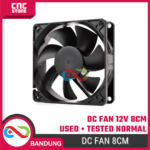 DC Cooling Fan 12V 8CM Used Tested Normal – Kipas Pendingin Bekas Tested Siap Pakai - Gambar 5
