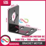 Bracket Motor DC 775 795 755 885 895 – Dudukan Dinamo Besi Mounting Bracket Tipe L - Gambar 2