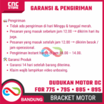 Bracket Motor DC 775 795 755 885 895 – Dudukan Dinamo Besi Mounting Bracket Tipe L - Gambar 6