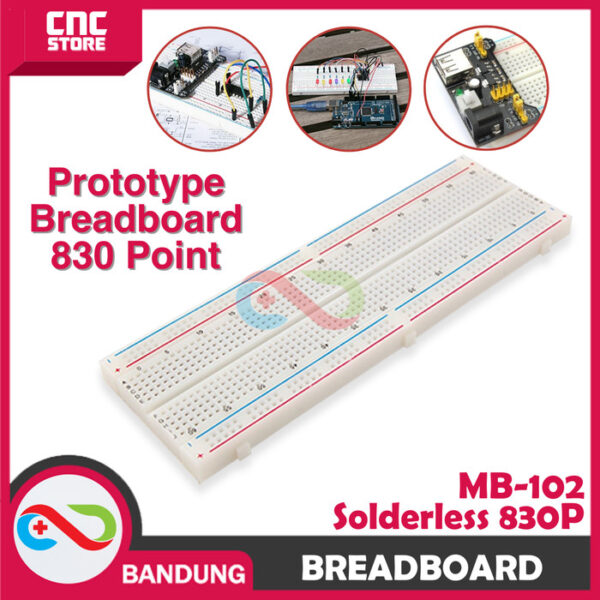 Breadboard Mb-102 Solderless 830 830P – Papan untuk merangkai komponen