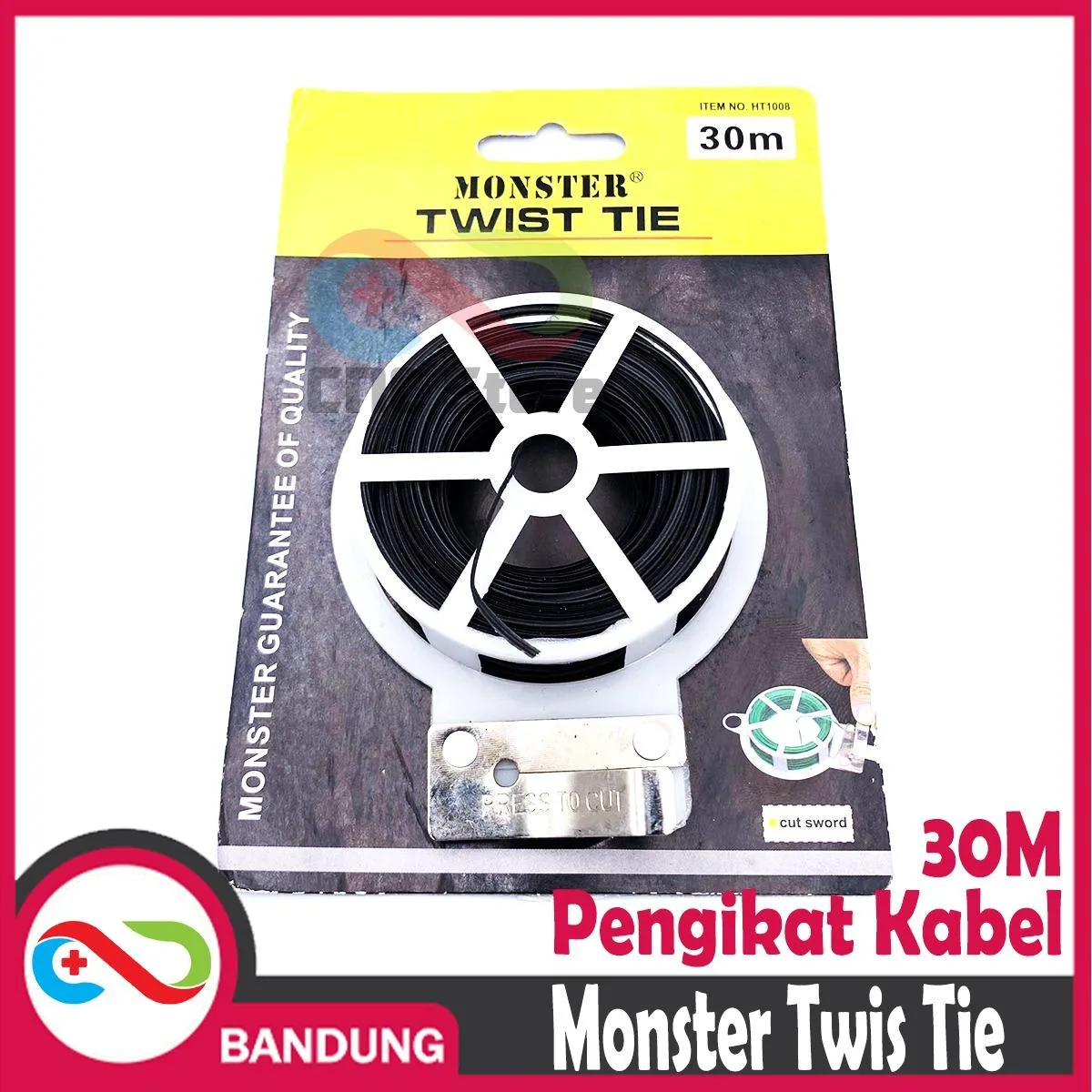 PENGIKAT KABEL TWIS TIE HITAM – 30M BLACK