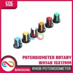 Knob Potensiometer WH148 15x17mm – Rotary Cap Warna Merah, Kuning, Biru, Putih - Gambar 3