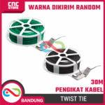 Pengikat Kabel Twist Tie-30M Warna Random – Komponen pendukung proyek