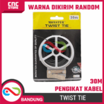 Pengikat Kabel Twist Tie-30M Warna Random – Komponen pendukung proyek - Gambar 2