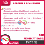 Pengikat Kabel Twist Tie-30M Warna Random – Komponen pendukung proyek - Gambar 6