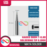Mata Solder Hakko 900M T-0.8D 0.8mm – Soldering Iron Tip For Station 936 907 908 - Gambar 2