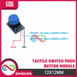 Paket Tactile Switch Push Button Module 12x12MM 5 Warna – Tombol Tekan Momentary - Gambar 2