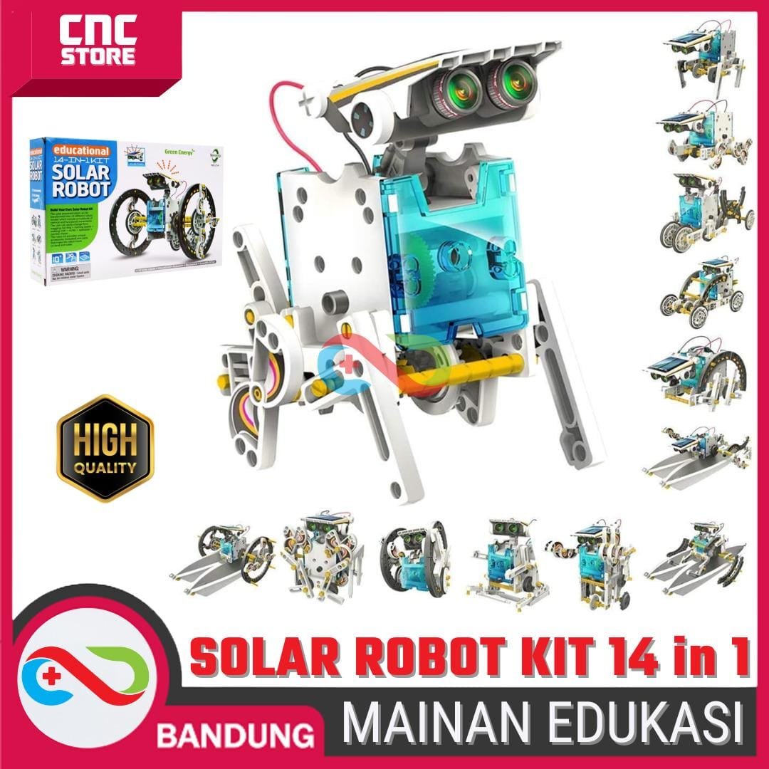 MAINAN EDUKASI SOLAR ROBOT KIT 14 in 1 / MAINAN EDUKATIF