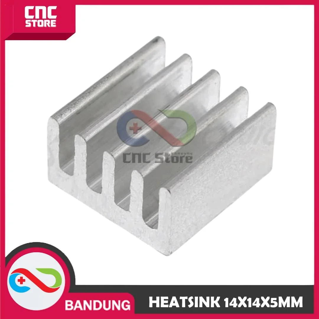 HEATSINK 14X14X5MM ALUMINIUM PAD PENDINGIN A4988 HEAT SINK IC 14X14X5MM 14X14X5MM