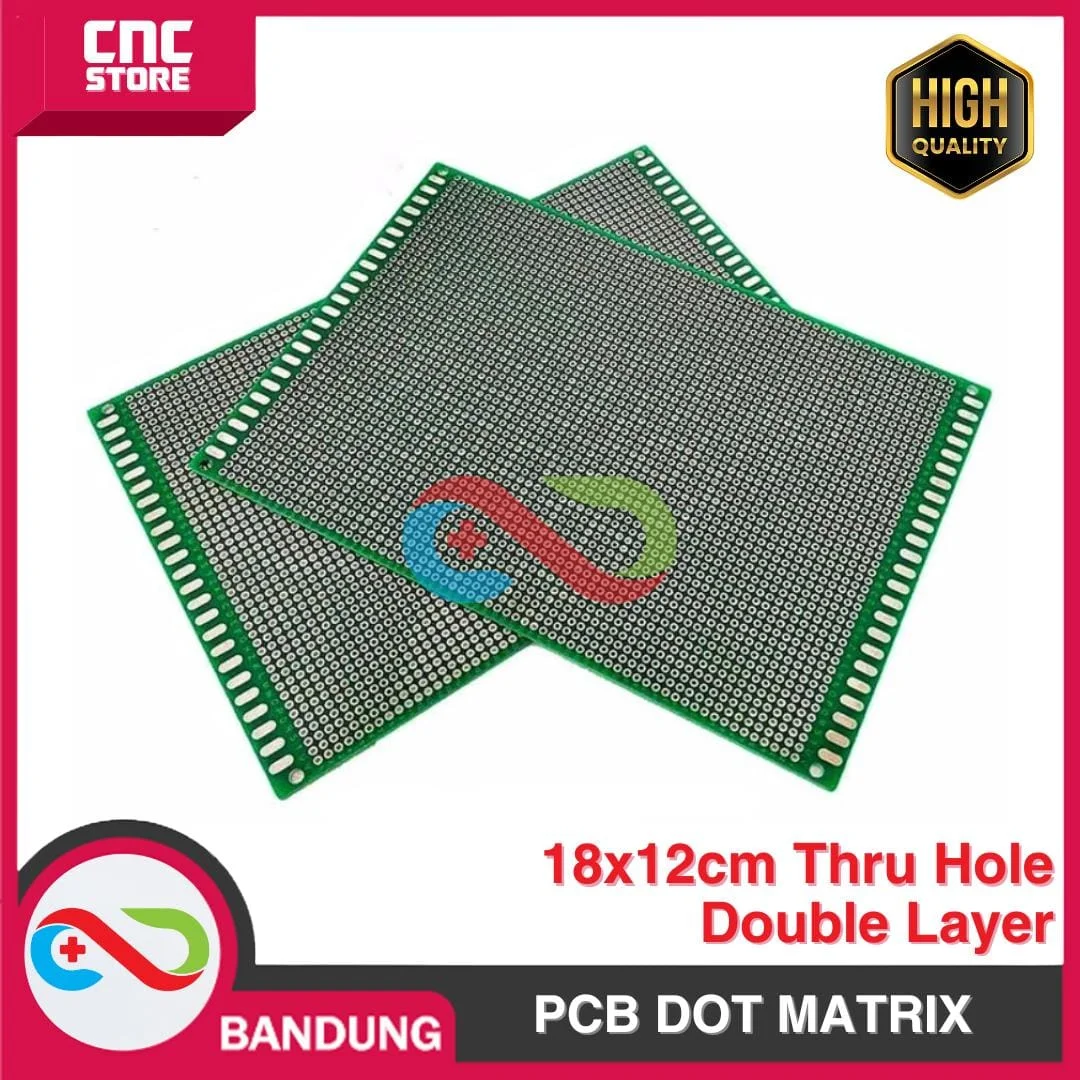 PCB DOT MATRIX THRU HOLE DOUBLE LAYER 18X12CM 18*12CM