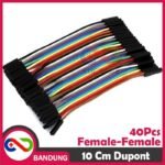 40PCS JUMPER CABLE KABEL 10CM FEMALE TO FEMALE DUPONT FOR BREADBOARD-A - Gambar 2