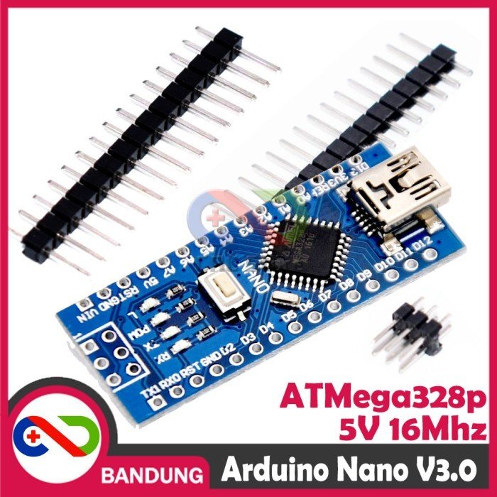1148353_56e1fc14-730e-45c5-9e45-3226fcdeddeb.jpeg ARDUINO NANO V3 ATMEGA328P CH340G 5V BOARD-A - Gambar 1