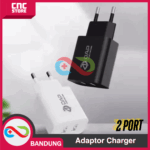 TRAVEL CHARGER ADAPTOR UNIVERSAL FOR HP ESP32 ESP8266 2 DUAL PORT USB 2.4A - Gambar 6