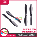 Propeller 55mm 4PCS untuk Dinamo Motor DC 720 – Baling-Baling Mini Warna Random - Gambar 5