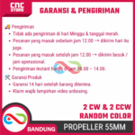 Propeller 55mm 4PCS untuk Dinamo Motor DC 720 – Baling-Baling Mini Warna Random - Gambar 7