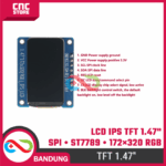 LCD IPS TFT SPI 1.47 Inch 172x320 ST7789 Display Module untuk ESP32 ESP8266 Arduino Nano - Gambar 3