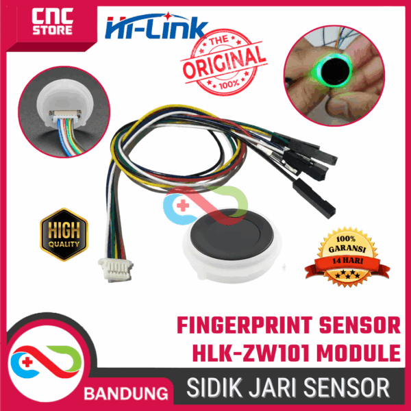 Fingerprint Sensor Module HLK-ZW101 –  Sensor Sidik Jari Low Power Fingerprint Recognition Hailingke