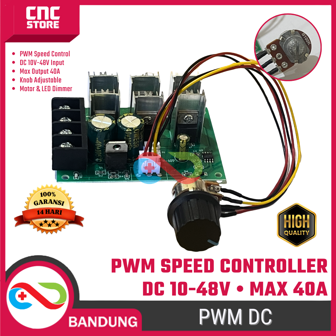 1783323729047-esp-0119.png PWM DC 10V-48V 40A Speed Controller – Pengatur Kecepatan Motor DC & Dimmer Lampu - Gambar 1