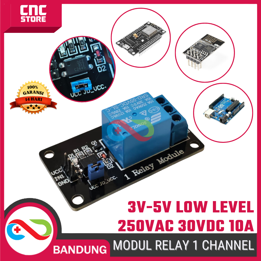 1783479360312-esp-0012-2.png Relay 1 Channel 5V dengan Optocoupler | Modul Relay Protection untuk Arduino, NodeMCU, ESP32 & Proyek DIY Elektronika - Gambar 1