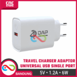 Travel Charger Adaptor USB 5V 1.2A 6W – Kepala Charger Universal untuk HP Arduino ESP32 ESP8266 - Gambar 4