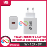 Travel Charger Adaptor USB 5V 1.2A 6W – Kepala Charger Universal untuk HP Arduino ESP32 ESP8266 - Gambar 5