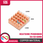 Heatsink 13×12×5mm Tembaga Raspberry Pi – Pendingin Premium - Gambar 2