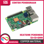 Heatsink 13×12×5mm Tembaga Raspberry Pi – Pendingin Premium - Gambar 4