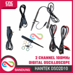 Digital Oscilloscope Hantek Dso2D10 2 Channel 100Mhz – Komponen pendukung proyek - Gambar 5