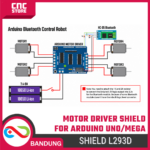L293 L293D Motor Driver Shield For Arduino Mega UNO Nano – Papan kontrol elektronik (otak proyek) - Gambar 3