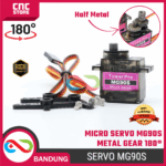 Micro Servo Tower Pro MG90S MG90 MG-9M0 G-90S Half Metal Gear 180 derajat – Servo Kecil untuk Proyek Elektronik