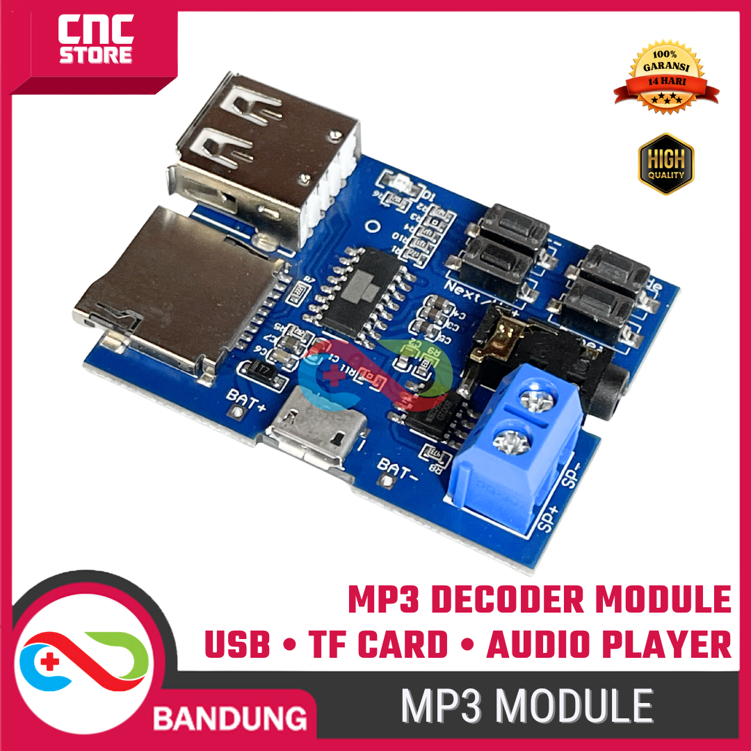 MP3 Decoder Player Module Micro USB TF Card – Modul Audio MP3 Player