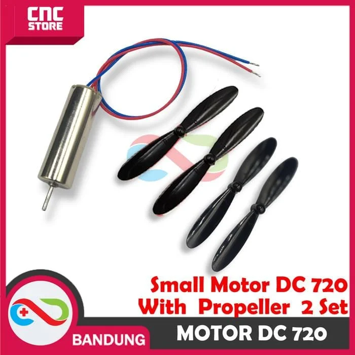 MICRO SMALL DC 720 HIGH TORQUE HIGH SPEED FOR DRONE PLUS BALING BALING HITAM A/B